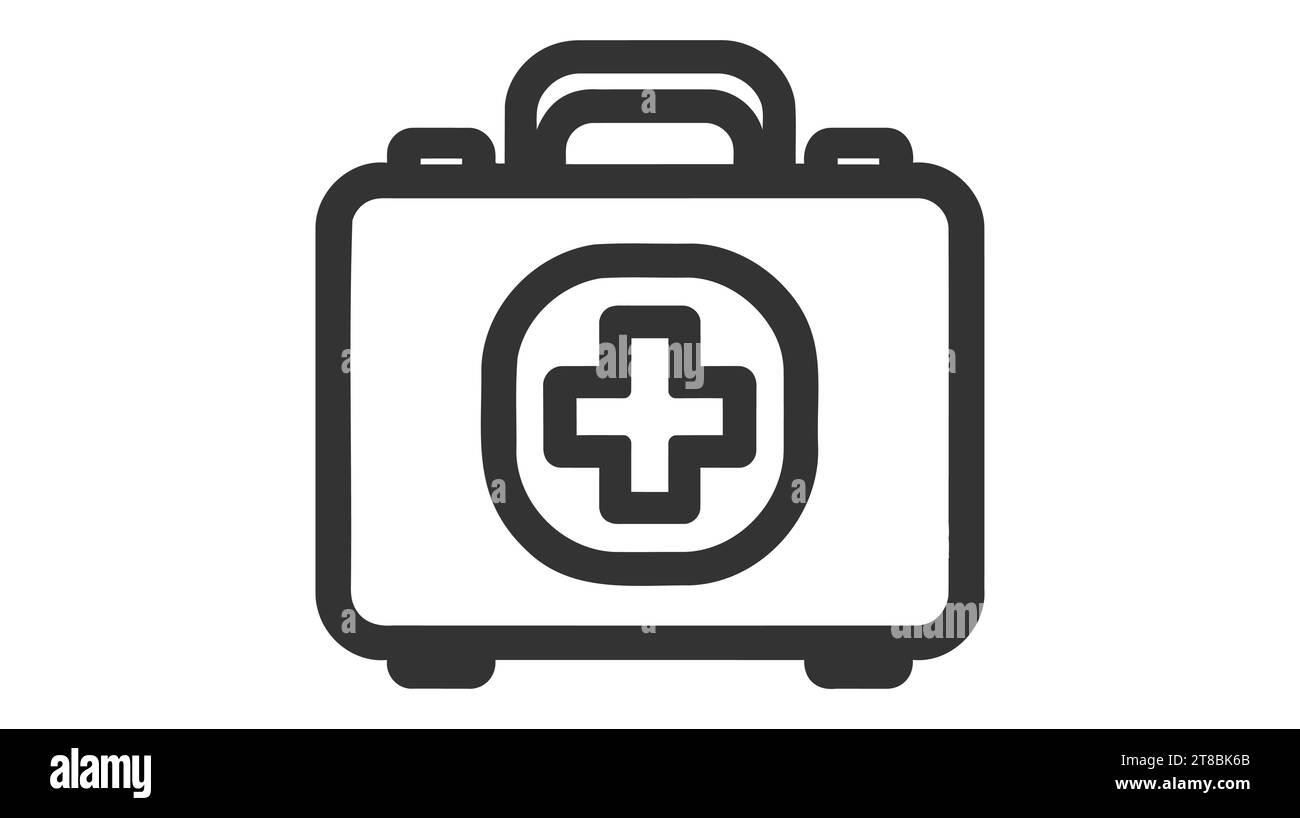 This First Aid Box icon is in Line style available to download as EPS
