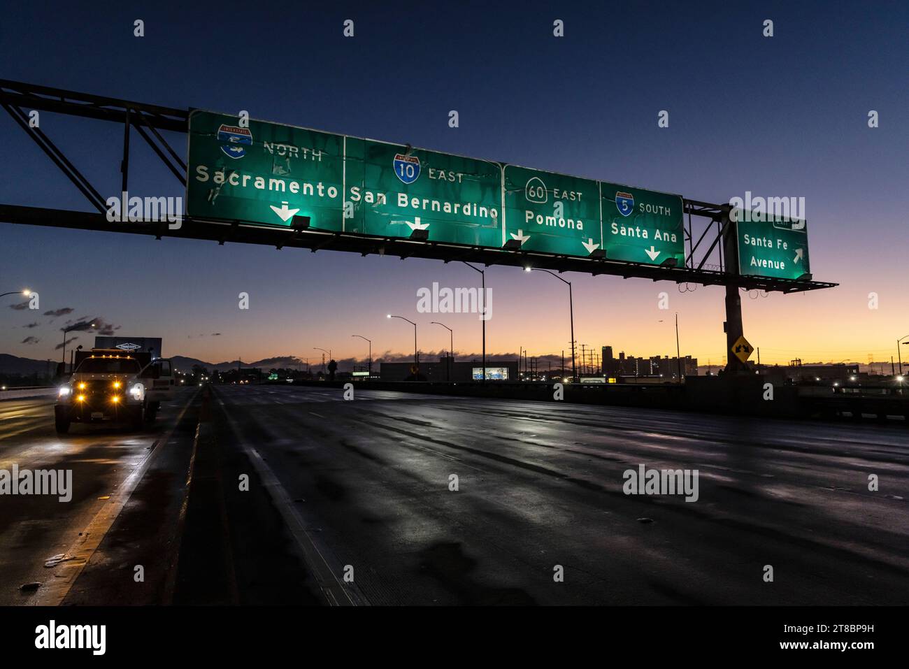 Interstate 10 freeway i 10 los angeles ca hi-res stock photography and ...