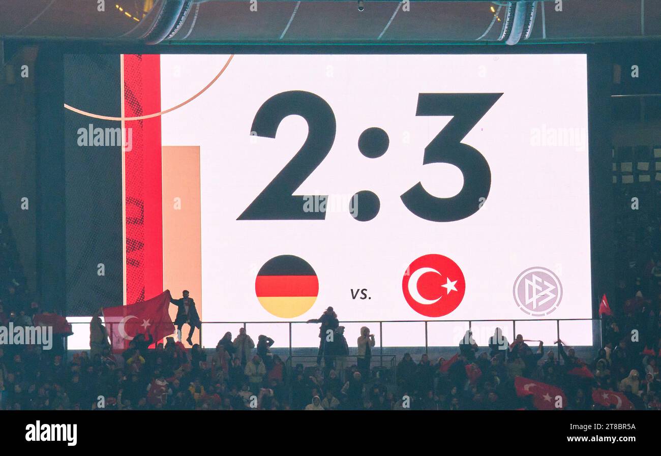 Scoreboard Screen Screenboard Digital LED Display Monitor Final   Scoreboard Screen Screenboard Digital Led Display Monitor Final Result Anzeigetafel Endergebnis Ergebnis Anzeige Dfb Team Sad In The Friendly Match Germany Trkiye Ex Turkey Deutschland Trkei Preparation For European Championships 2024 In Germany Season 20232024 On Nov 18 2023 In Berlin Germany Peter Schatz Alamy Live News 2T8BR5A 