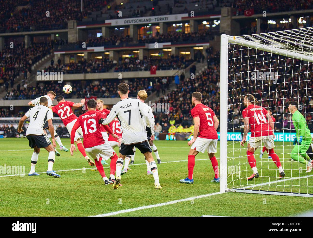 Joshua Kimmich, DFB 6 header in the friendly match GERMANY - Türkiye 2 ...