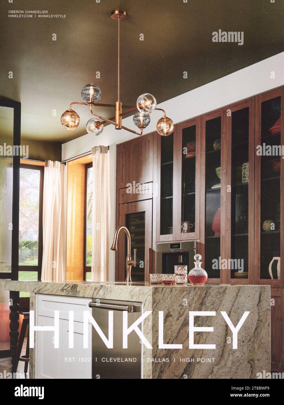 Elle Decor Magazine October 2023 Issue Advert, USA Stock Photo Alamy