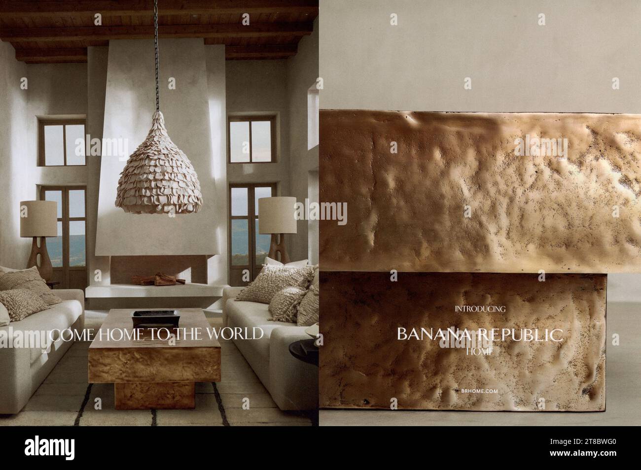 Elle Decor Magazine October 2023 Issue Advert, USA Stock Photo Alamy