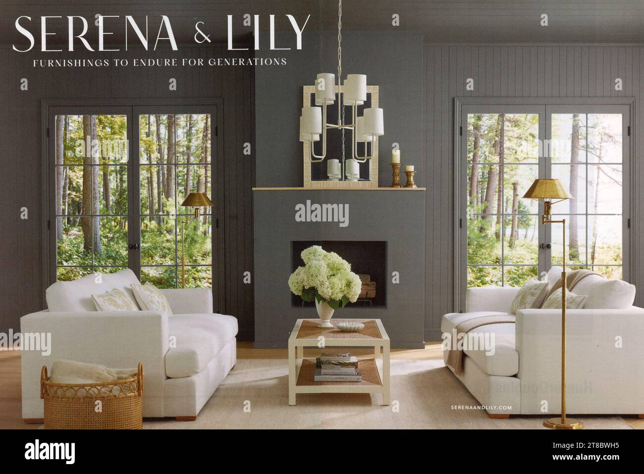 Elle Decor Magazine October 2023 Issue Advert, USA Stock Photo Alamy