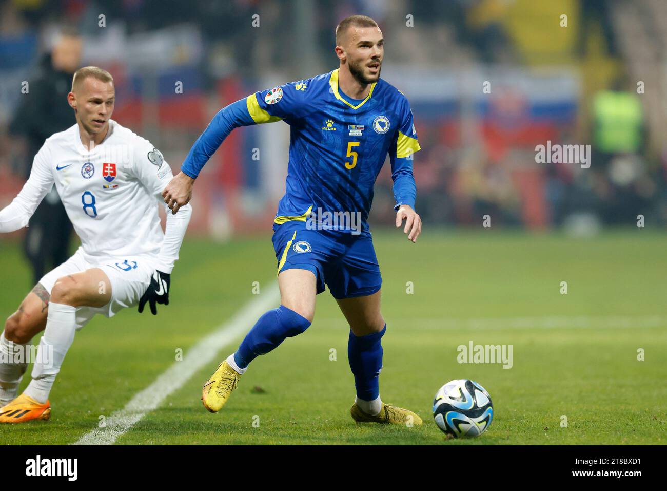 Zenica, Bosnia And Herzegovina. 19th Nov, 2023. Nihad Mujakic of Bosnia