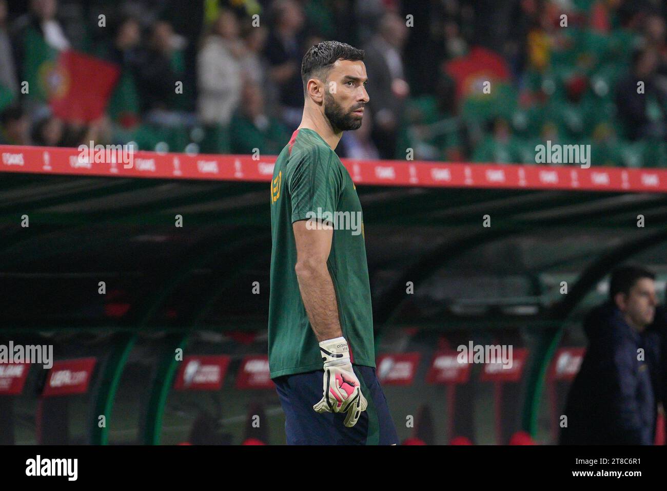 Lisbon, Portugal. 19th Nov, 2023. Rui Patricio from Portugal in action during UEFA European Qualifiers group J football match between Portugal and Iceland at Est‡dio da Luz. Final Score: Portugal 2:0 Iceland Credit: SOPA Images Limited/Alamy Live News Stock Photo