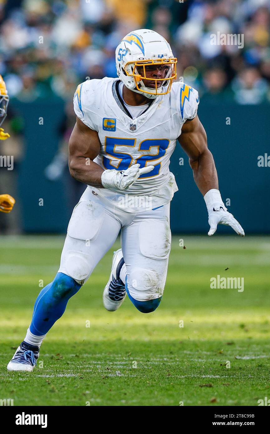 Green Bay Wisconsin Usa 19th Nov 2023 Los Angeles Chargers Linebacker Khalil Mack 52 4865