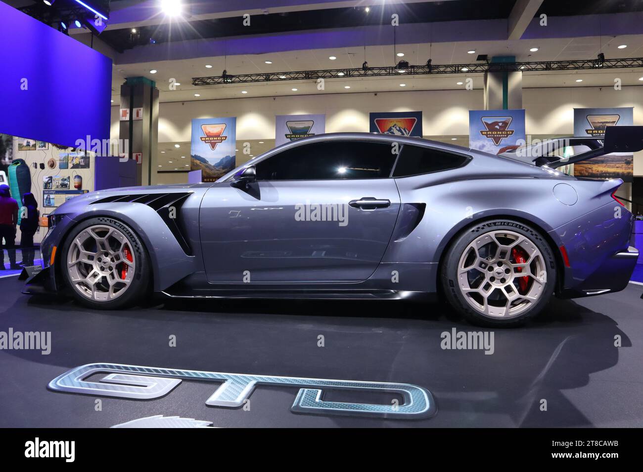 TSM 1643100 Ford GT Triple Yellow LA Auto Show