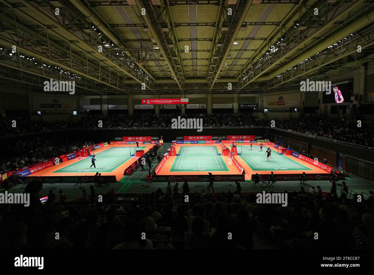 Kumamoto, Japan. 17th Nov, 2023. General view Badminton Kumamoto