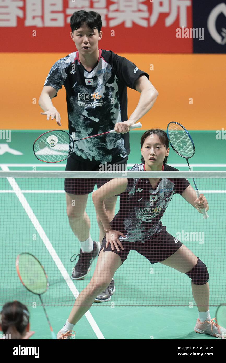 Kumamoto, Japan. 18th Nov, 2023. Seo Seung Jae & Chae Yu Jung (KOR