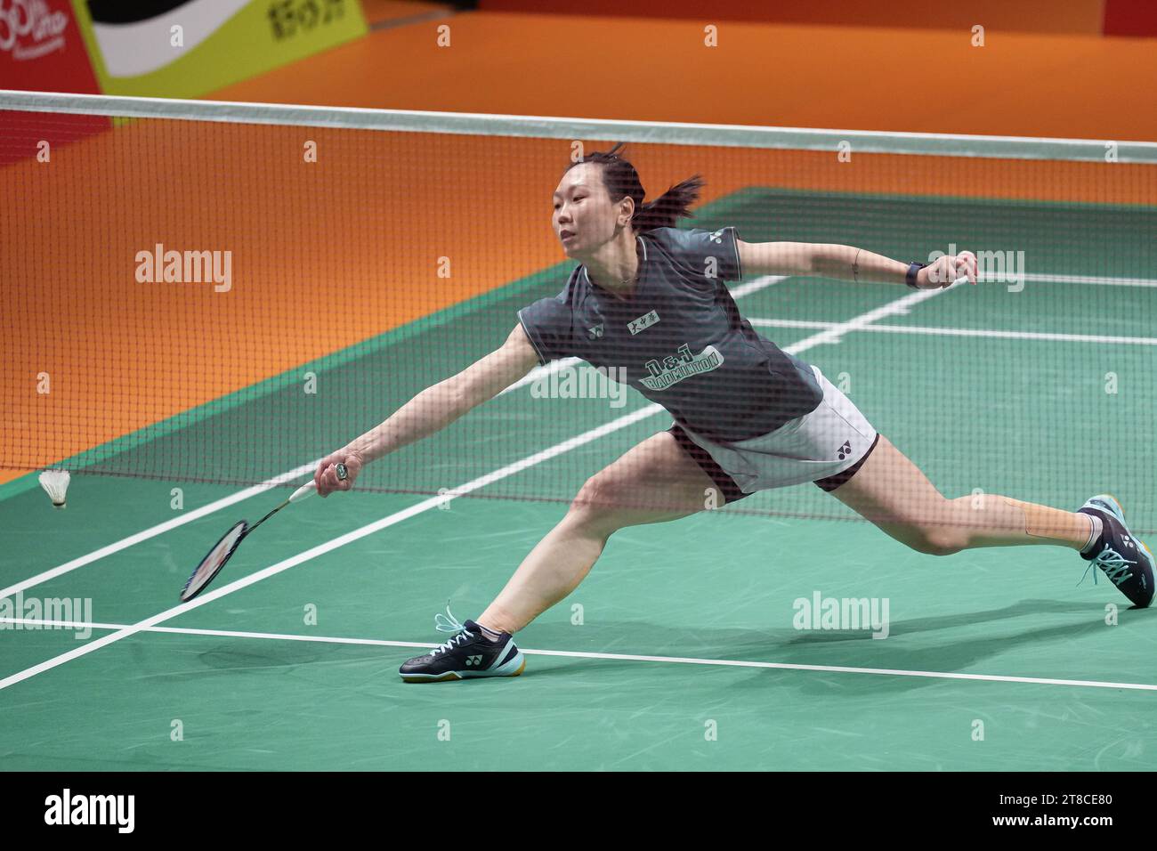 Kumamoto, Japan. 18th Nov, 2023. Beiwen Zhang (USA) Badminton
