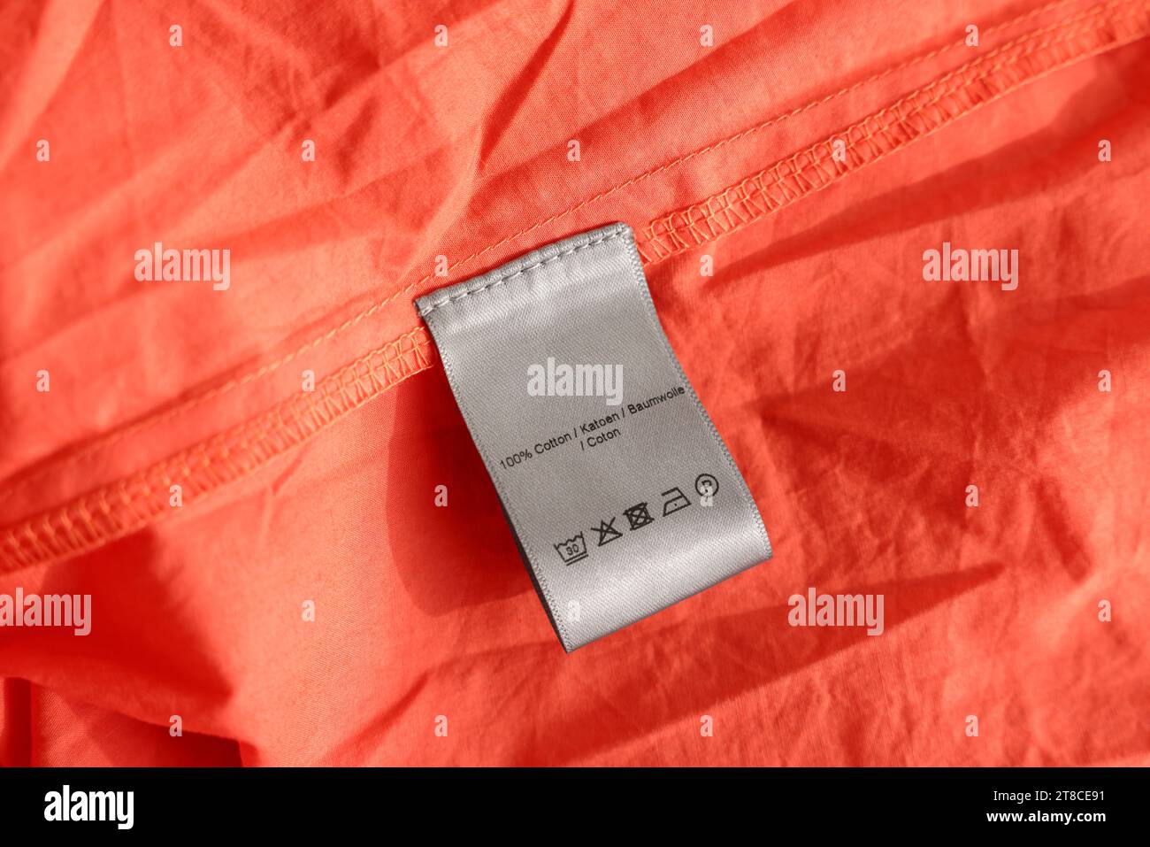 Clothing label in different languages hi-res stock photography and ...