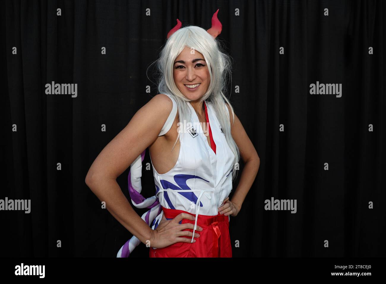 Jackie Jing from Los Angeles poses for a photo at the 2023 Anime NYC at