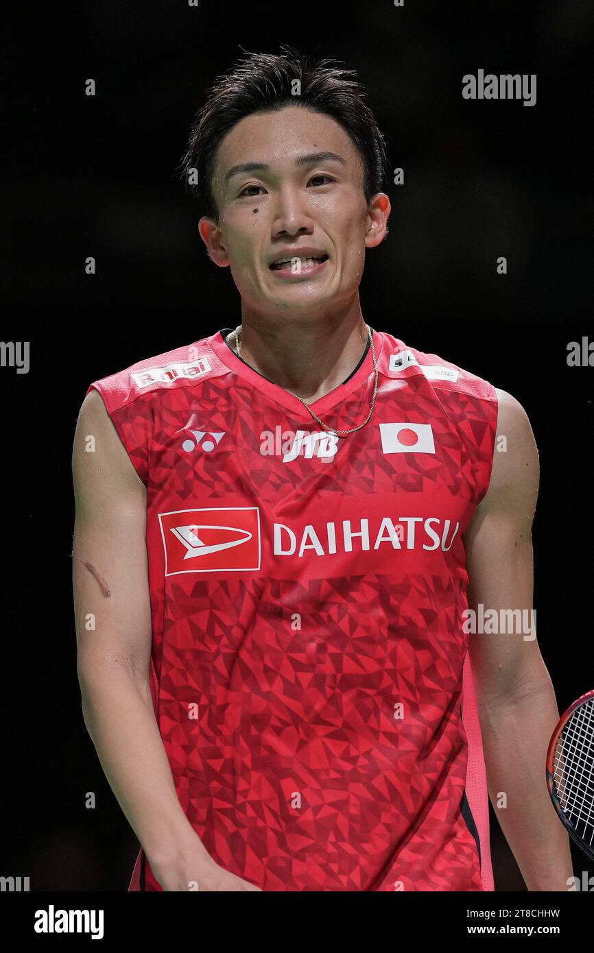 Kumamoto, Japan. 17th Nov, 2023. Kento Momota (JPN) Badminton