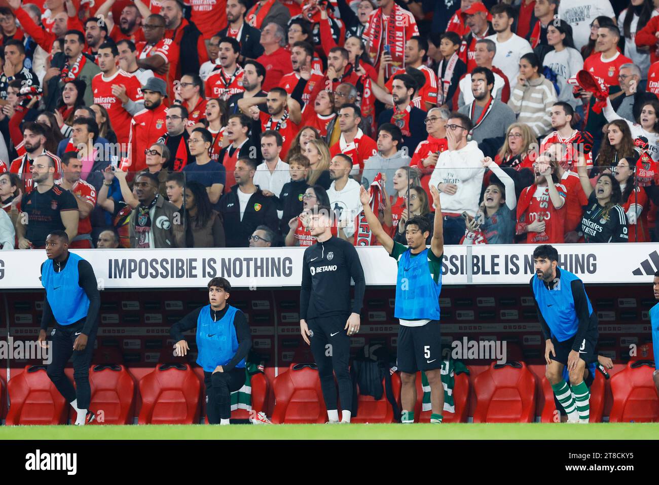 Lisbon, Portugal. Credit: D. 12th Nov, 2023. Hidemasa Morita (SportingCP) Football/Soccer : Portugal 'Primeira Liga' match between SL Benfica 2-1 Sporting Clube de Portugal at the Estadio da Luz in Lisbon, Portugal. Credit: D .Nakashima/AFLO/Alamy Live News Stock Photo