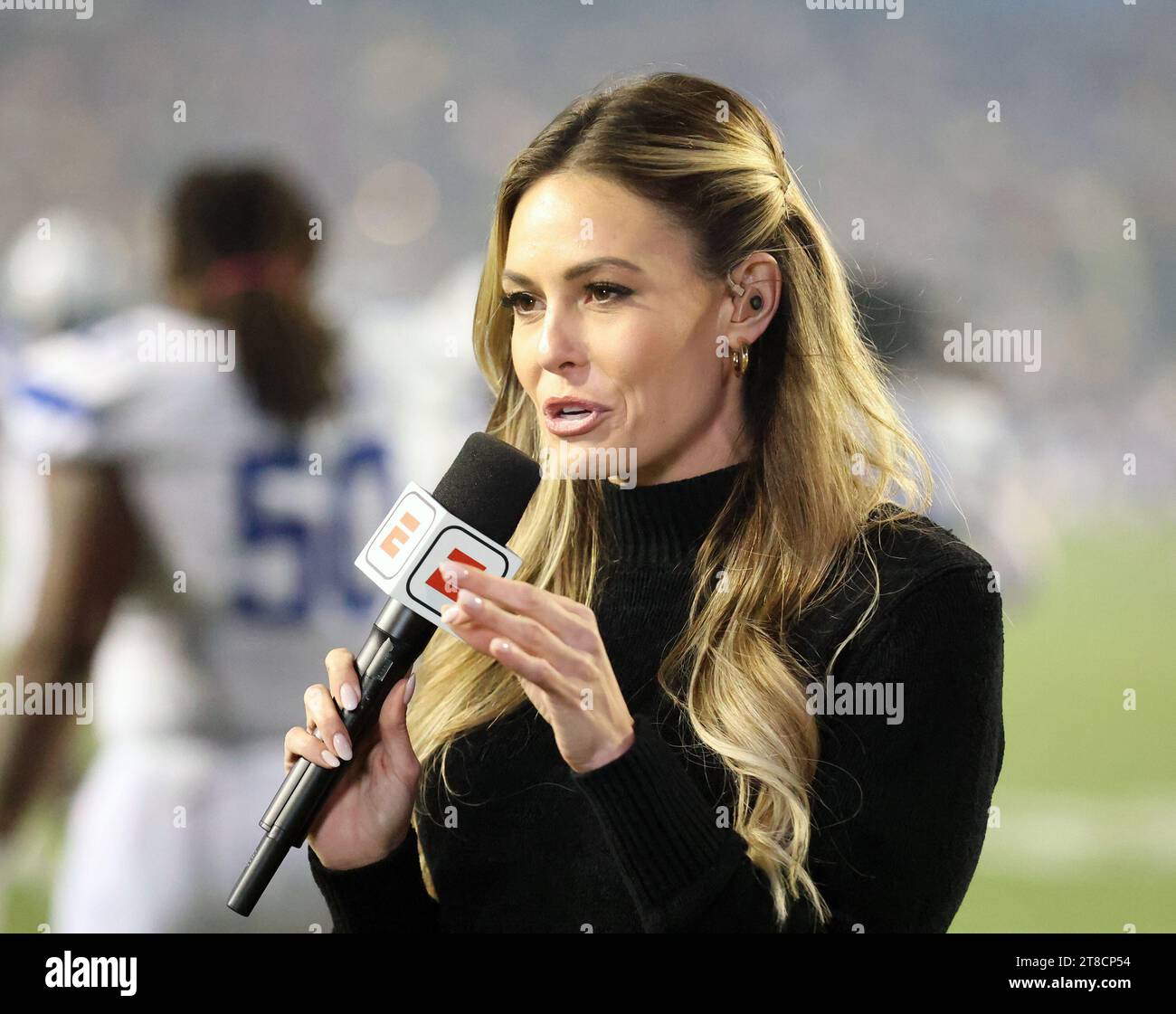 Taylor Mcgregor Baton Rouge, USA. 19th Nov, 2023. ESPN Sideline reporter Taylor