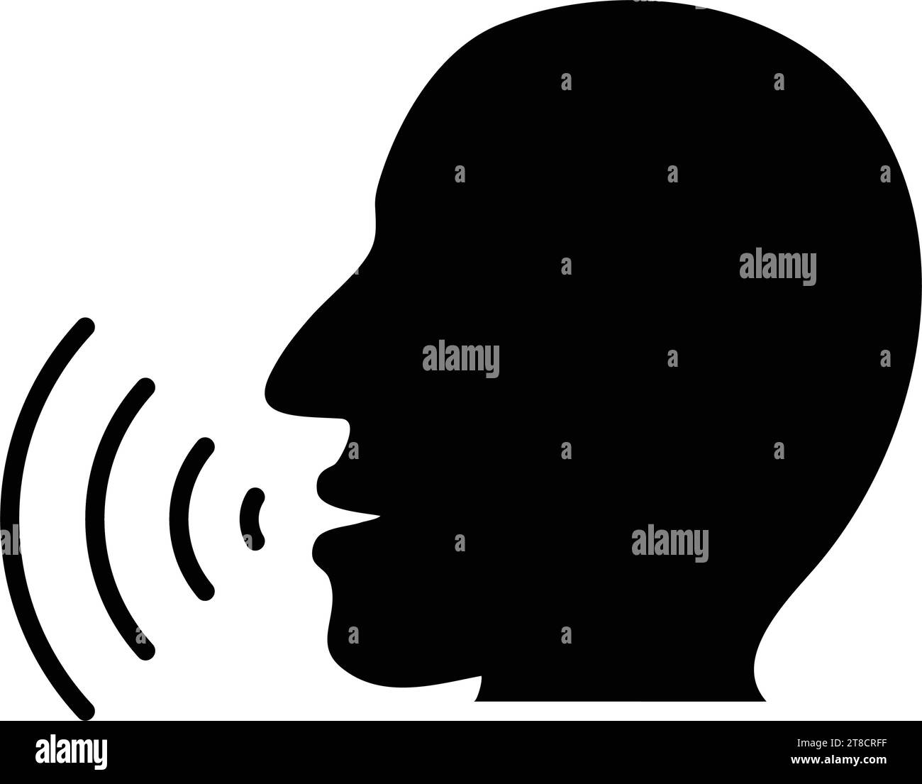 Person talking icon, vector illustration logo design. Stock Vector