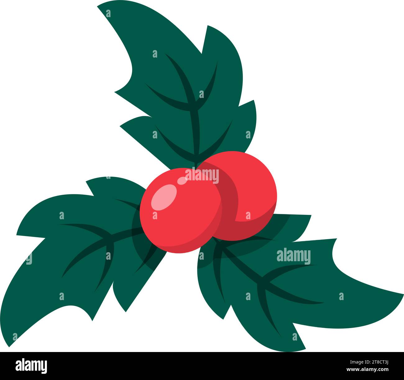 Simple holly red berries Stock Vector Images - Alamy