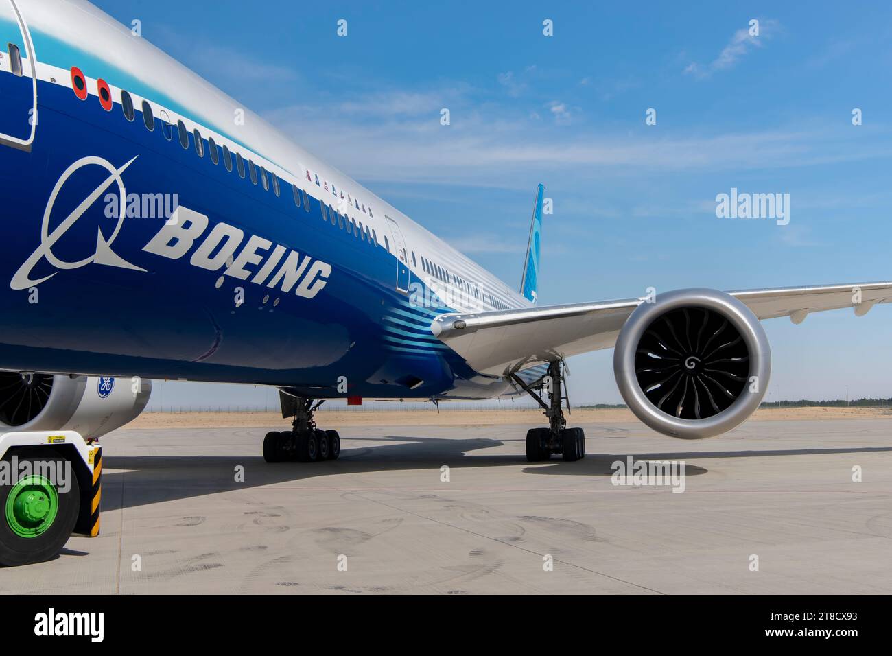 Boeing 777X at Dubai Air Show 2023 in Dubai, UAE Stock Photo - Alamy