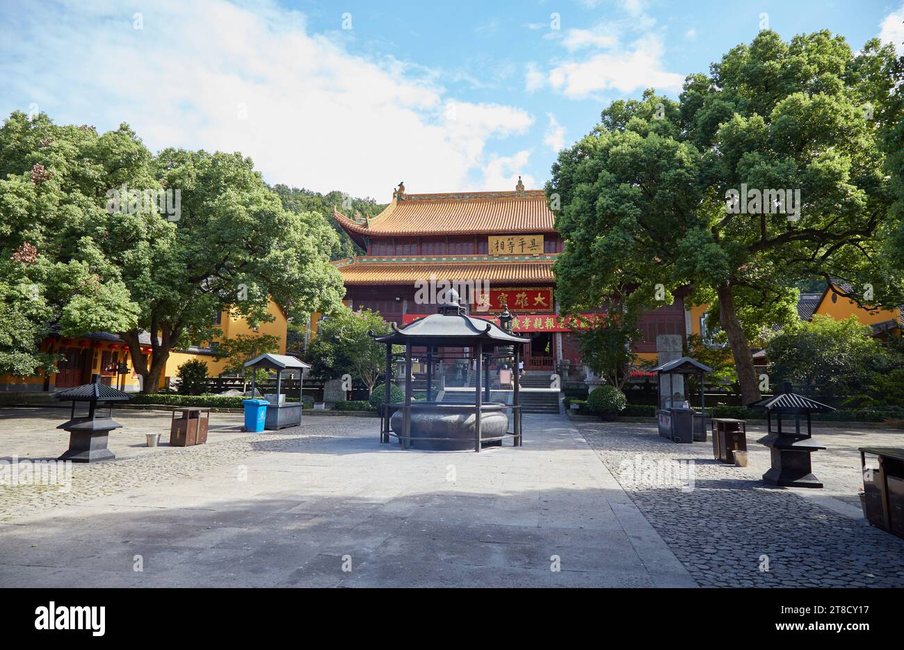 The ancient Buddhist Jingci Temple in Hangzhou, Zhejiang Province
