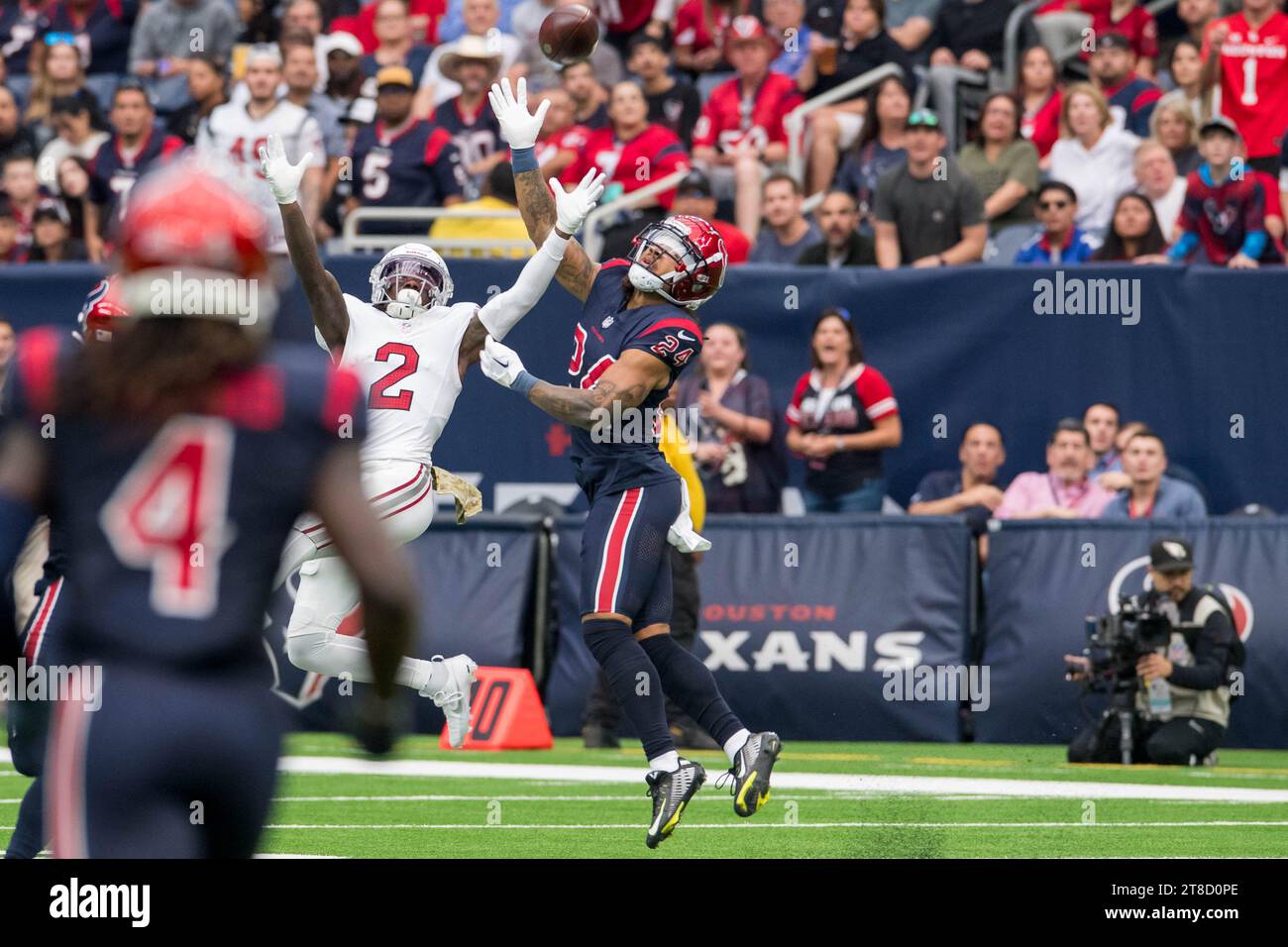 November 19, 2023: Houston Texans cornerback Derek Stingley Jr. (24) intercepts a pass intended