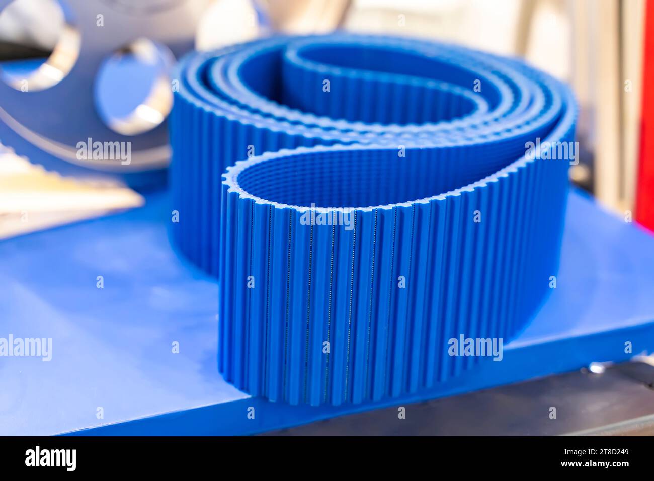 belt crawler for casting industrial parts pulley Stock Photo Alamy