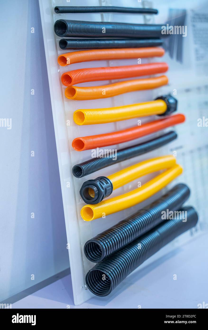 plastic corrugated pipe is cable coil and is used for protective