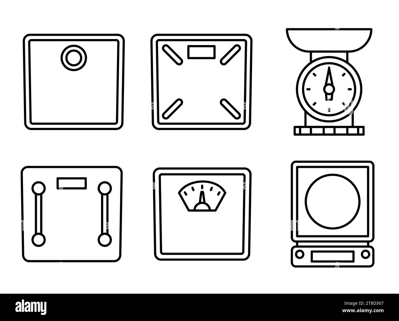 https://c8.alamy.com/comp/2T8D367/analog-and-digital-body-weight-scale-icon-set-mechanical-scale-vector-illustration-outline-object-isolated-on-white-background-icon-for-web-2T8D367.jpg