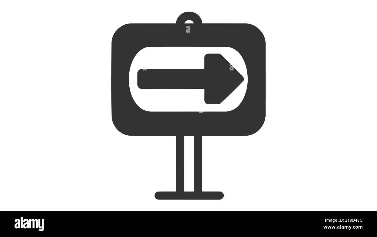Arrow Icon in trendy flat style isolated on grey background. Arrow ...