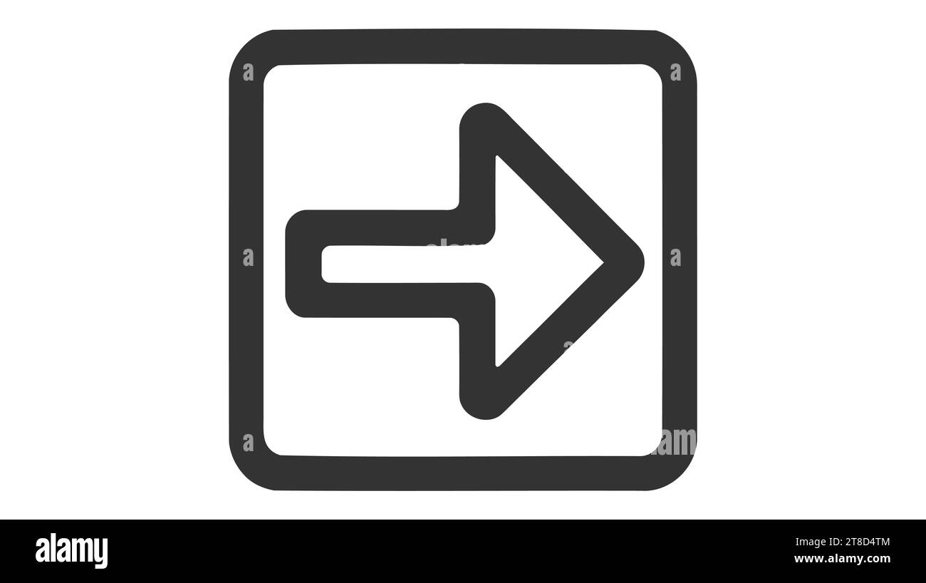 Arrow Icon in trendy flat style isolated on grey background. Arrow ...