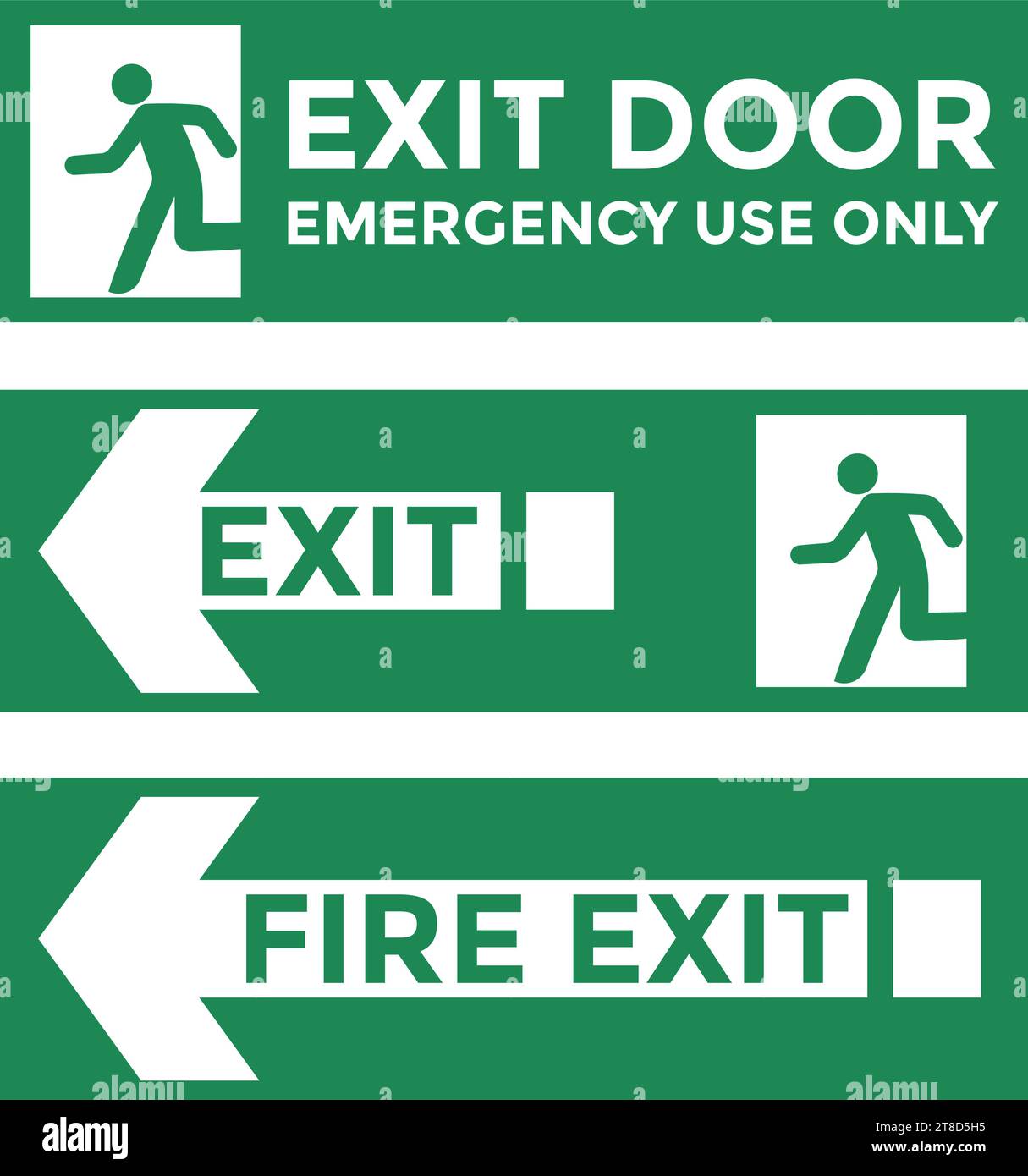 Emergency sign or exit sign. Illuminated signboard, rescue sign Stock Vector Image & Art Alamy