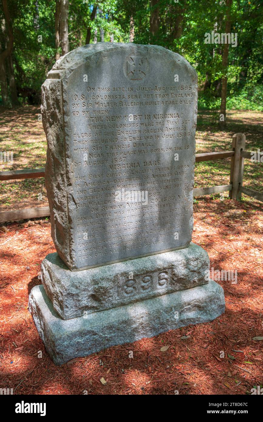 The First English Settlement in the United States, Fort Raleigh