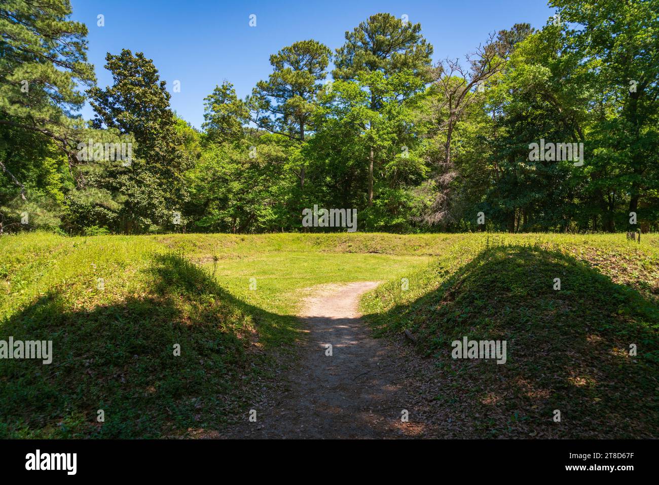 The First English Settlement in the United States, Fort Raleigh National Historic Site in North Carolina Stock Photo