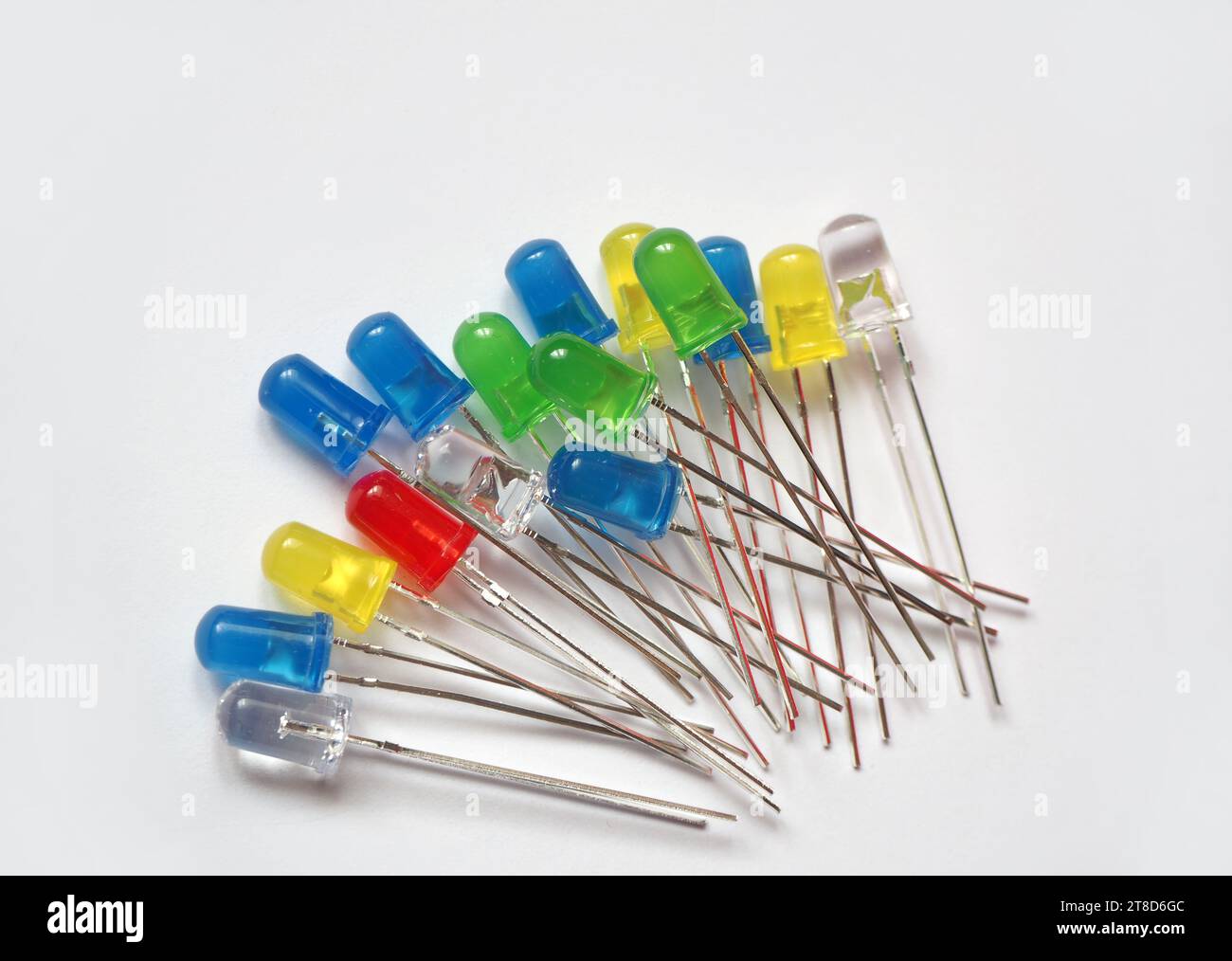 Semiconductor led lamps in yellow, blue, red, green and transparent
