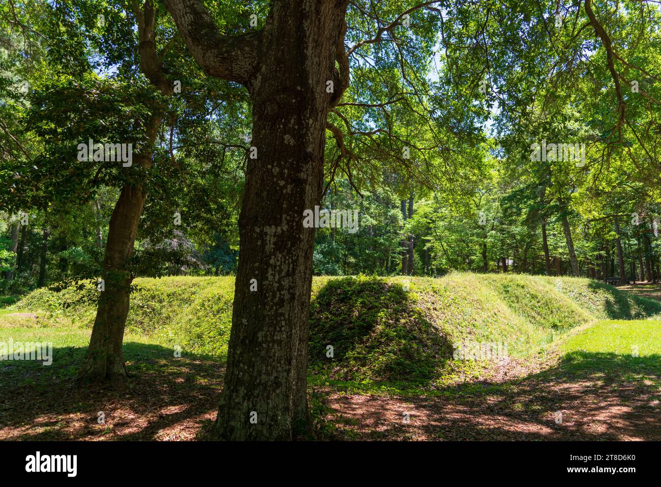 The First English Settlement in the United States, Fort Raleigh National Historic Site in North Carolina Stock Photo