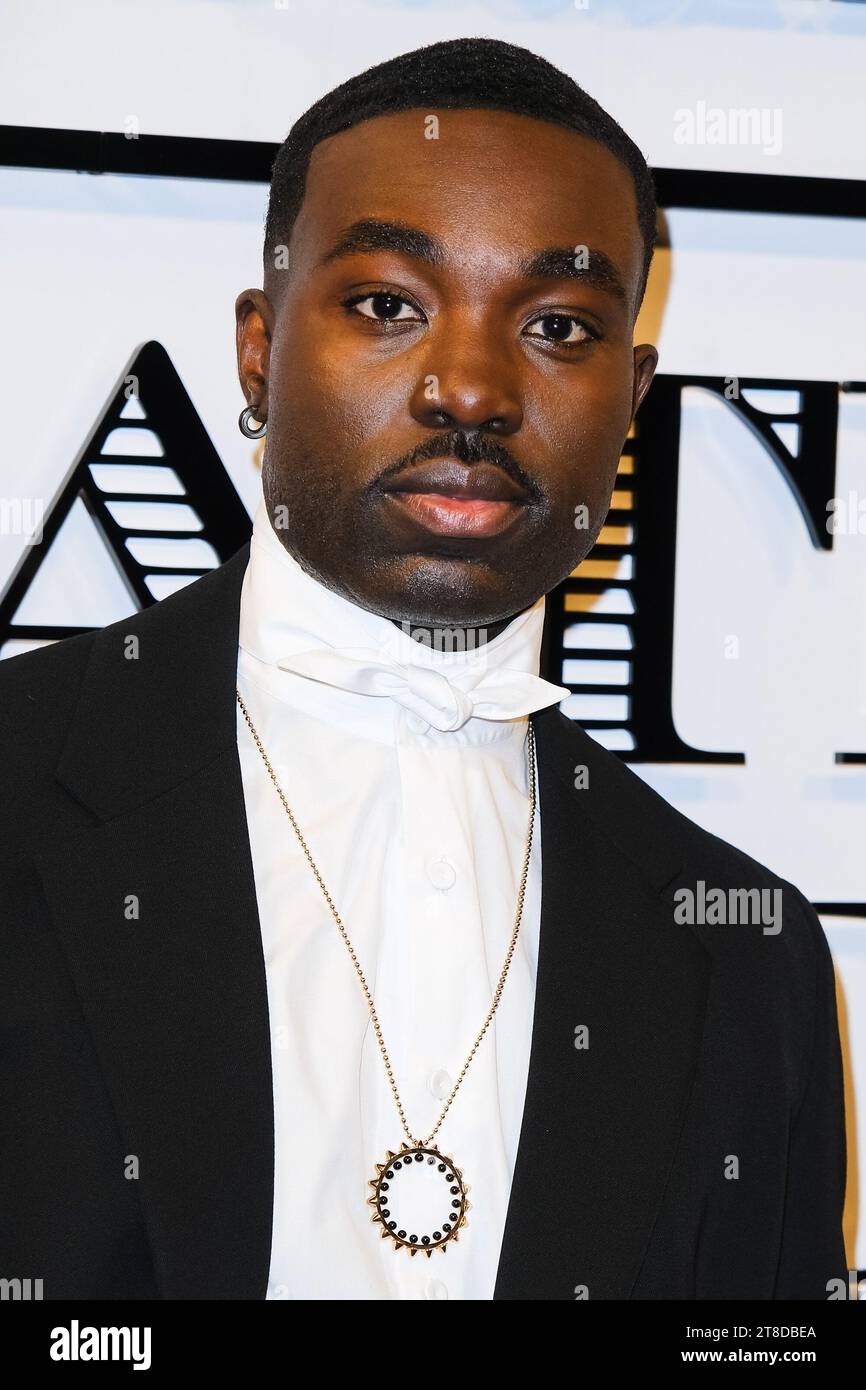 London, UK. Paapa Essiedu photographed arriving at the Evening Standard