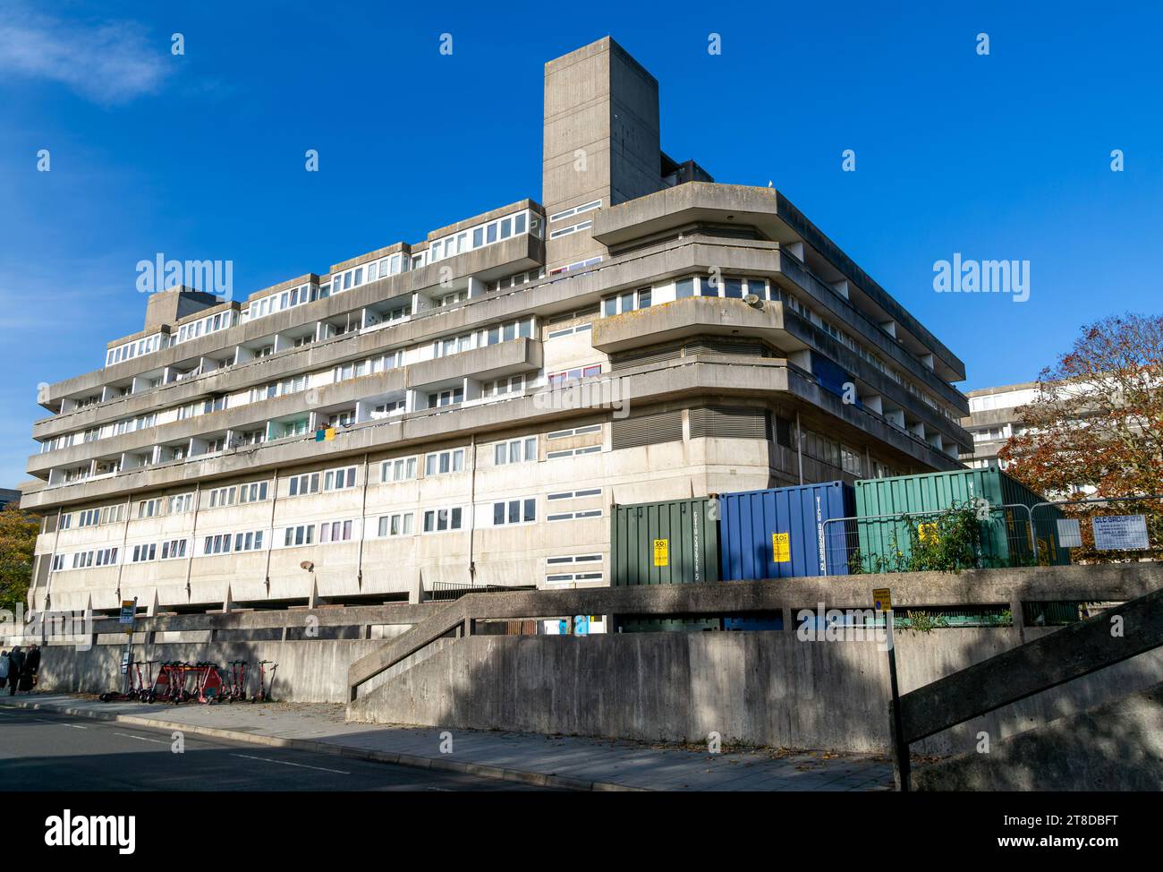 Wyndham Court social housing block of flats built 1966, Southampton, Hampshire, England, UK Stock Photo