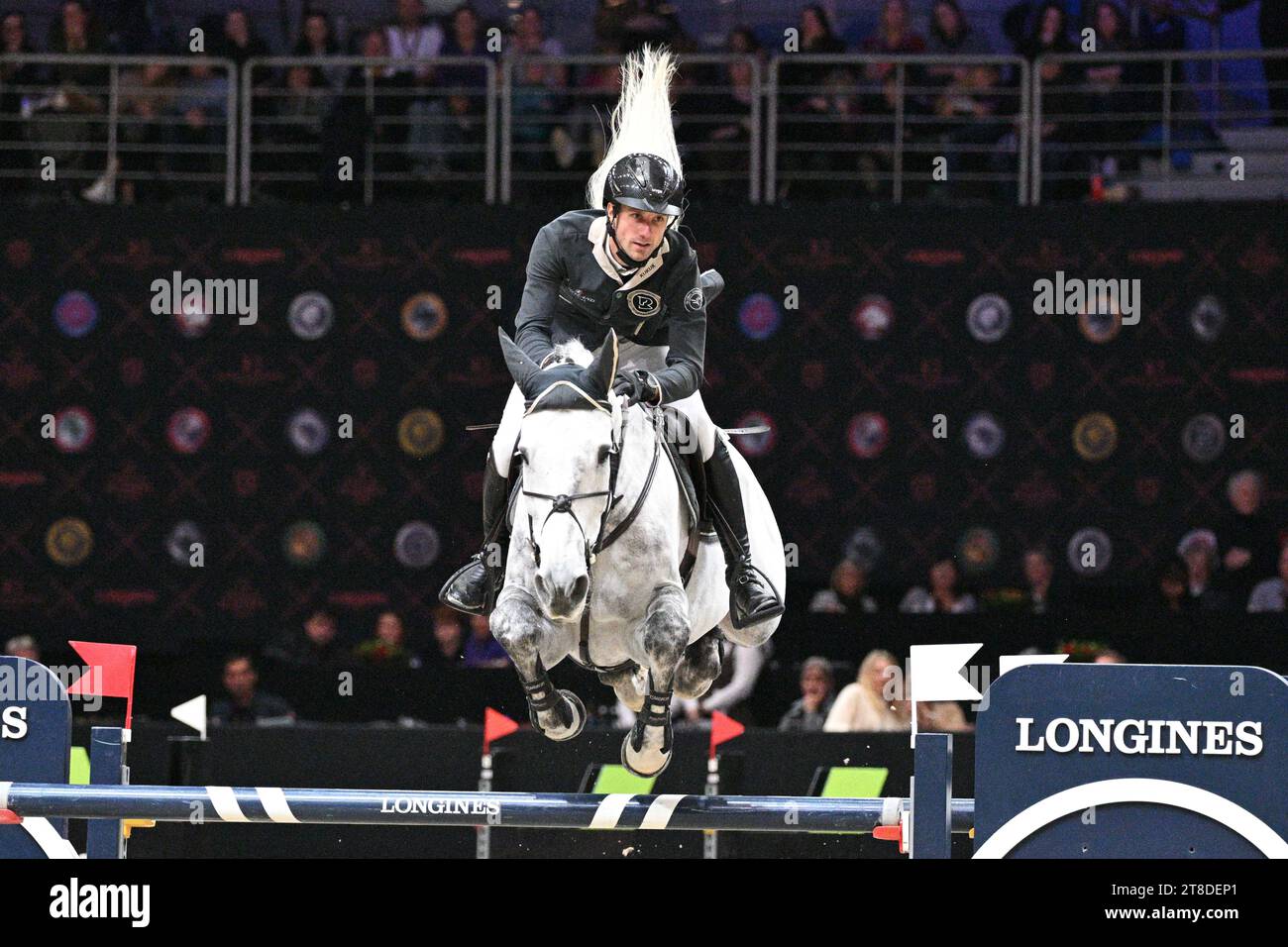 Prague, Czech Republic. 19th Nov, 2023. Christian Kukuk with his horse ...