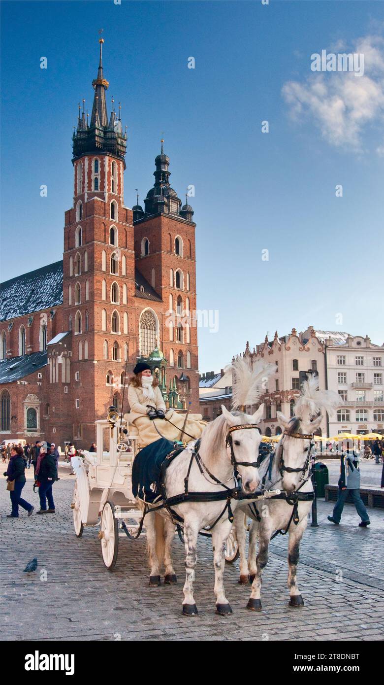 City snow horse carriage hi-res stock photography and images - Alamy