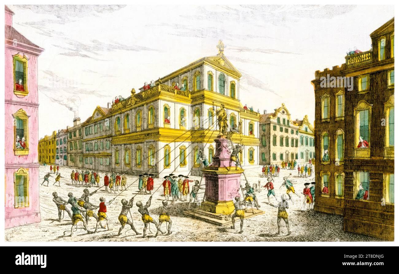 ジョージIii Statue 1776 自由のNsons Pulling Down The Statue Of New York After The Pulling Down the Statue of George III by the Sons of Freedom