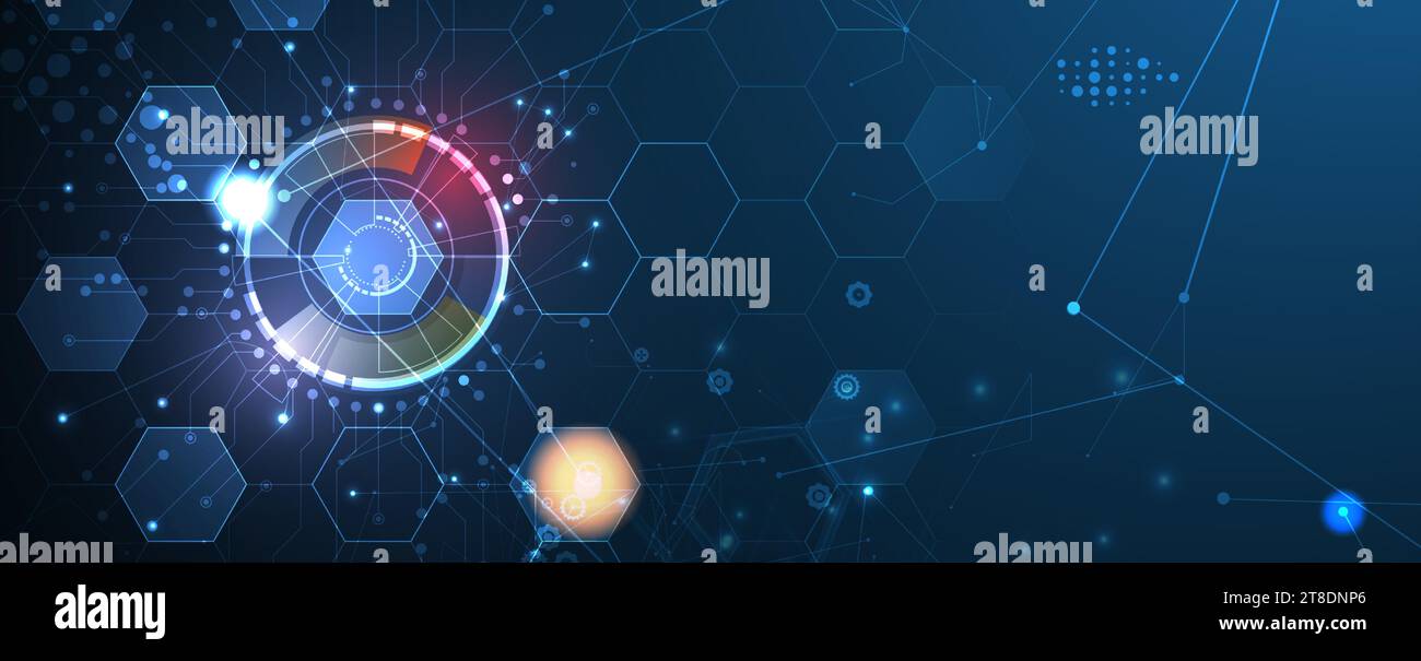Technology And Software Pattern Background Technology Network Vector Background.. Science and technology ...