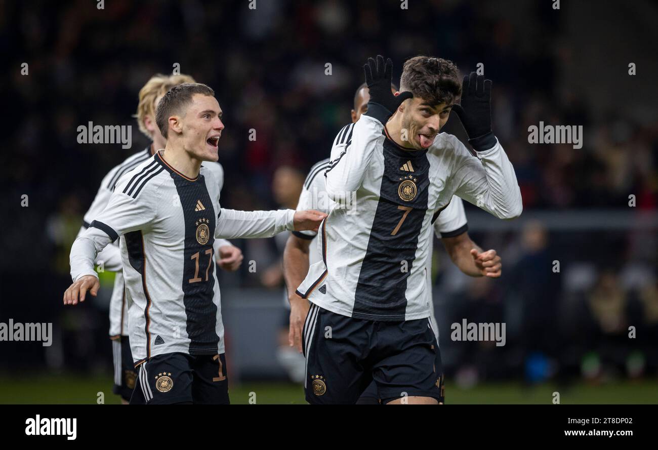 Berlin, Germany. 18th Nov 2023. Torjubel: Kai Havertz (Deutschland) mit
