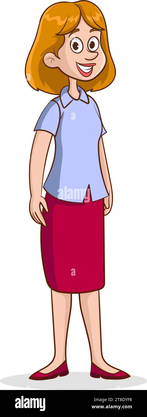 vector illustration of young woman Stock Vector Image & Art - Alamy