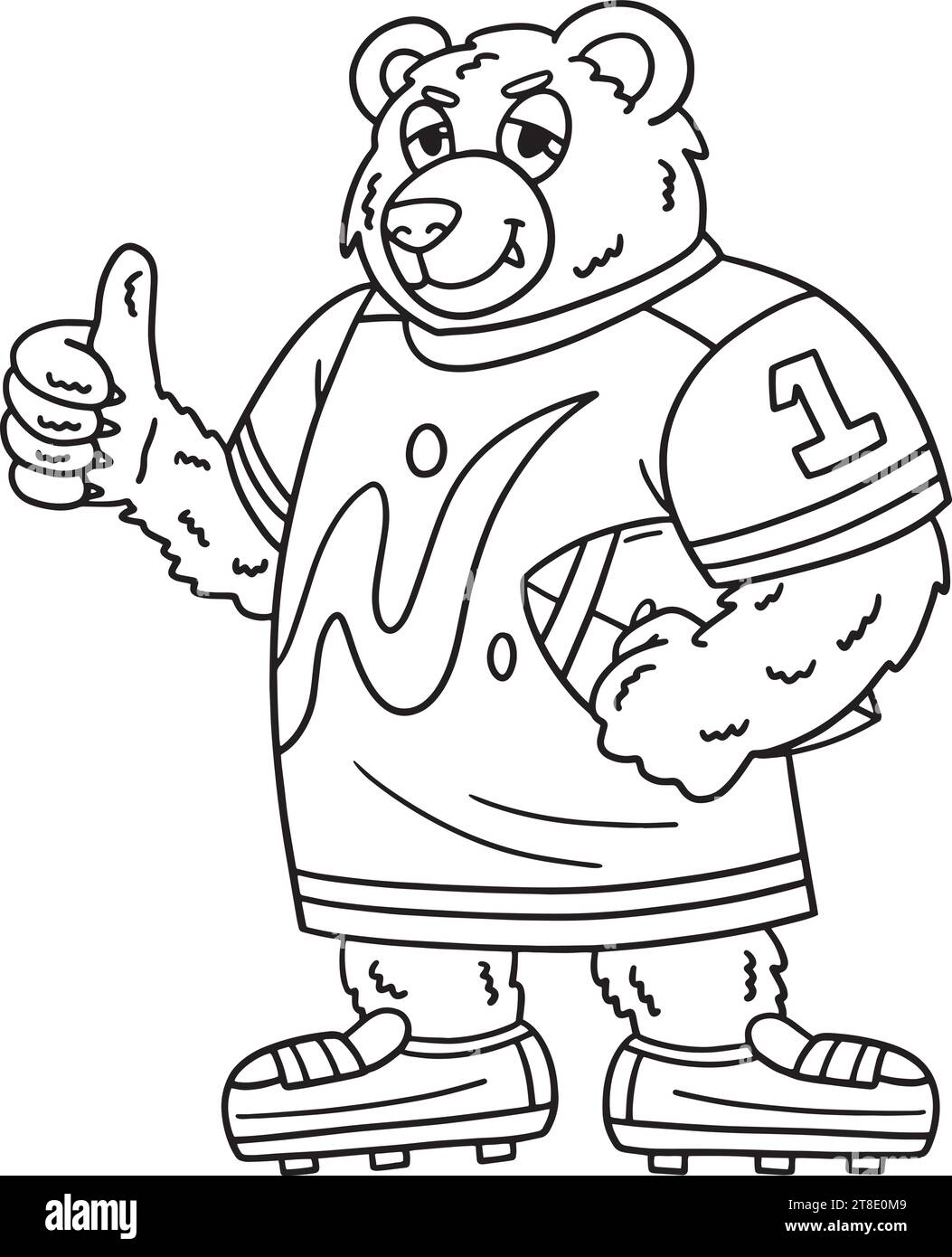 Football bear Black and White Stock Photos & Images - Alamy