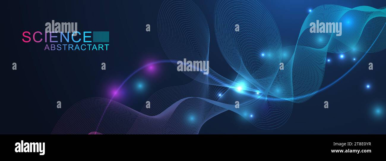AI technology abstract background. AI generative art creative banner ...