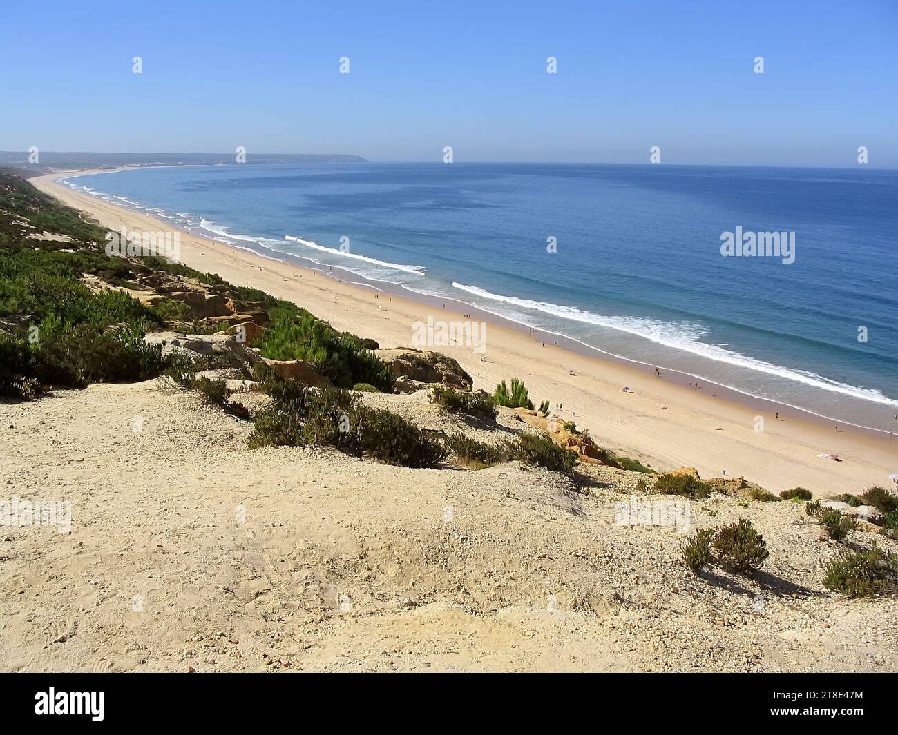 Washed up fishing gear on the shore including ropes and fishing nets, Fonte  da Telha beach, Portugal, February Stock Photo - Alamy