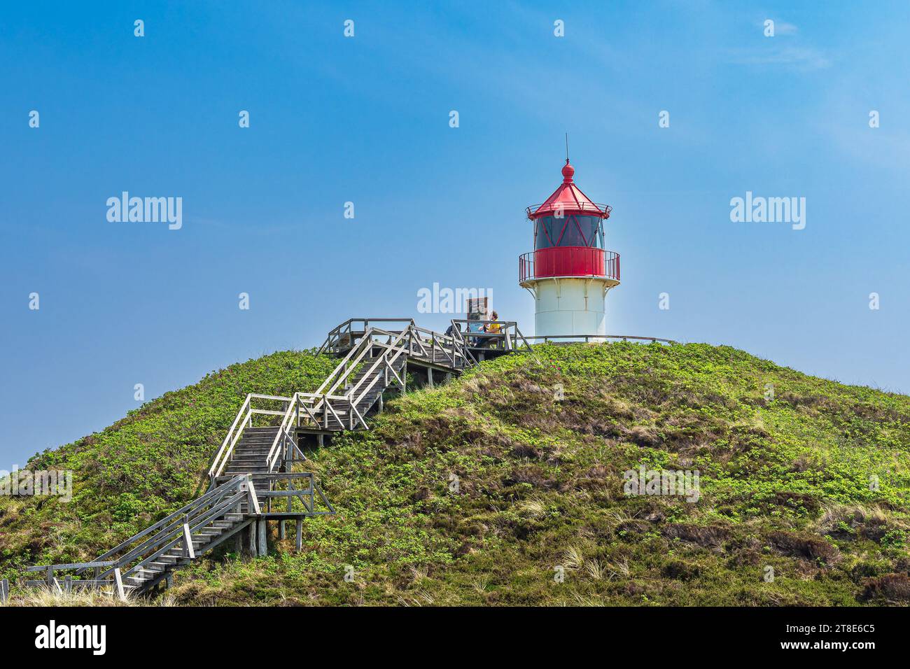 Cross fire in Norddorf on the North Sea island Amrum, Germany. Stock Photo