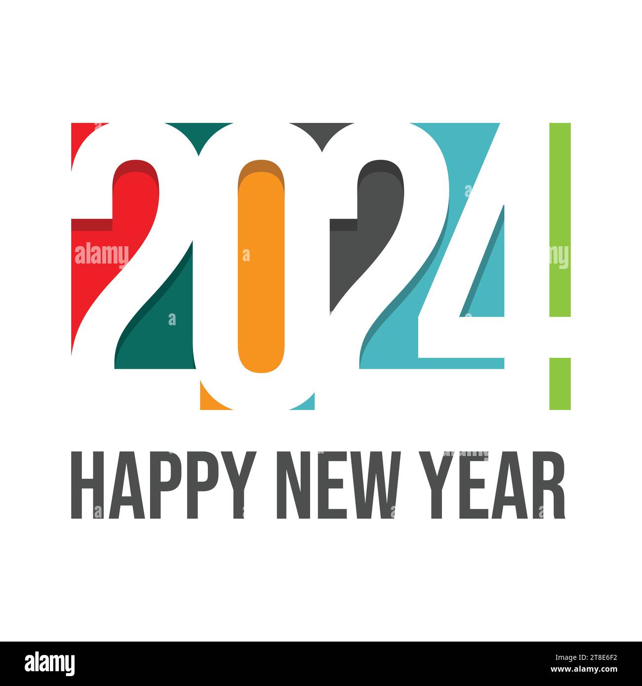 Happy new year 2024 greeting vector. Happy new year 2022 background