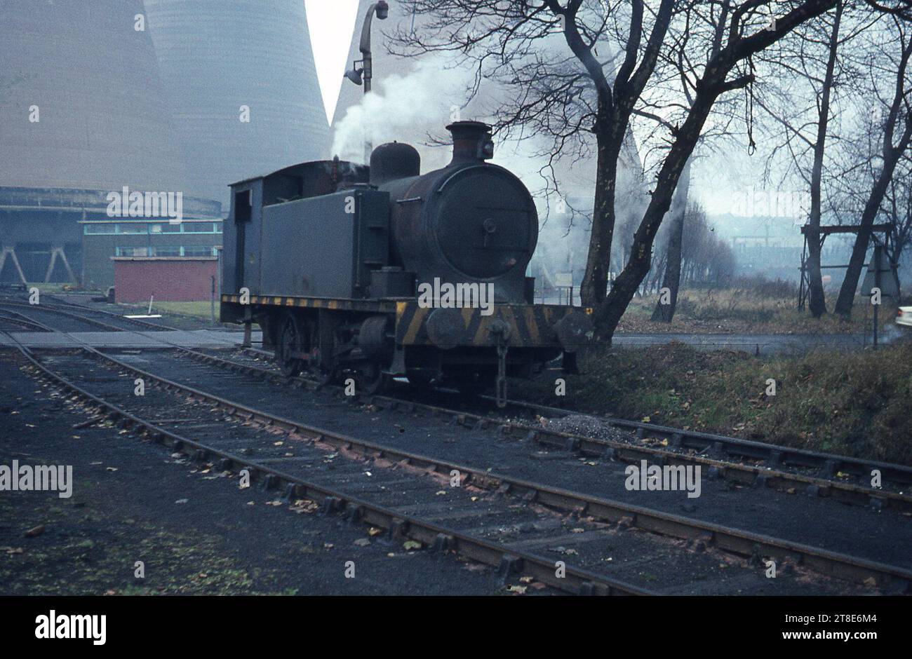 Two weeks spent travelling around West Germany by train photographing Steam Locomotives Stock Photo