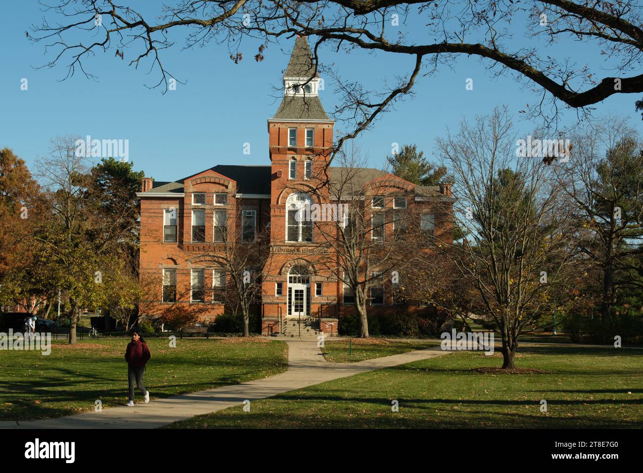 The old Library and Museum Building on the campus of Michigan State University, East Lansing Michigan USA Stock Photo