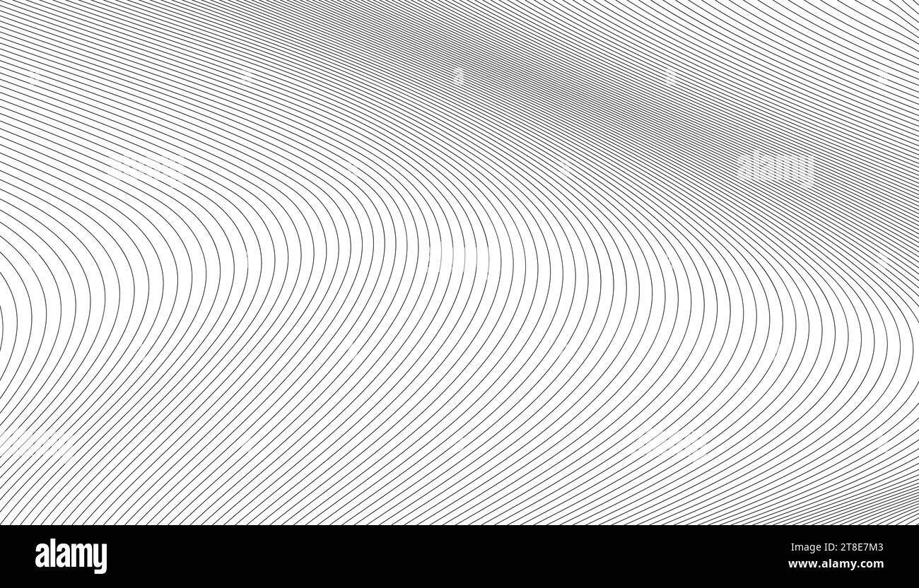 abstract black and white vector wave background Stock Vector Image ...